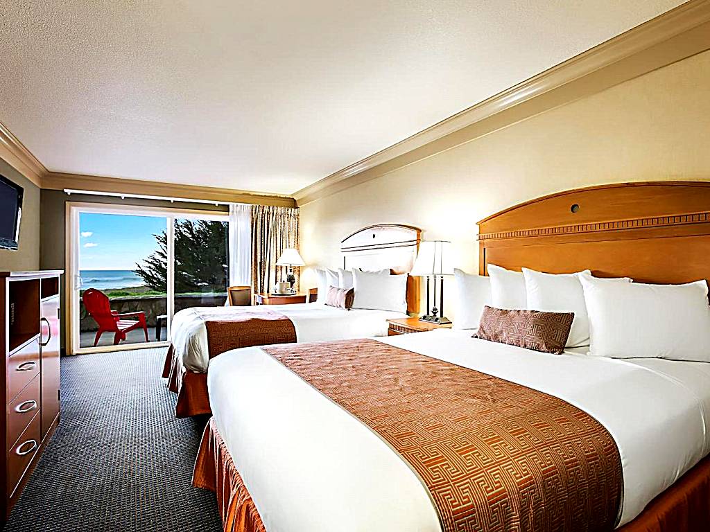 Beachcomber Motel: Queen Room with two Queen Bed Ocean view