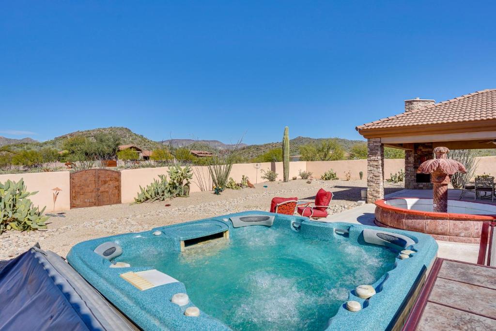 Spacious Cave Creek Home with Hot Tub, Yard and Views!